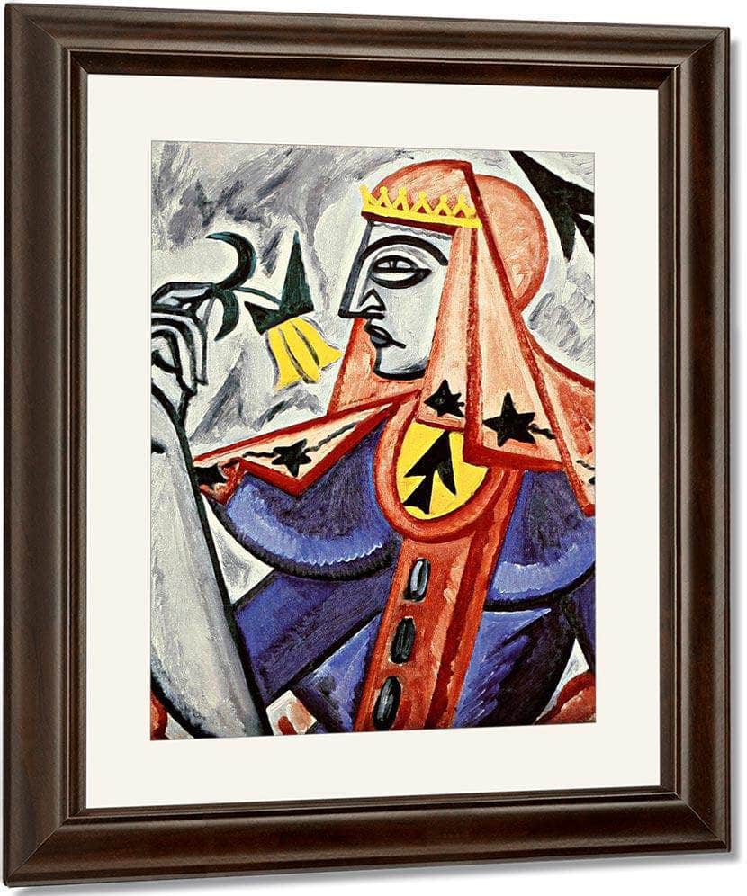 Queen Of Spades 1915 By Olga Rozanova Fine Art Print