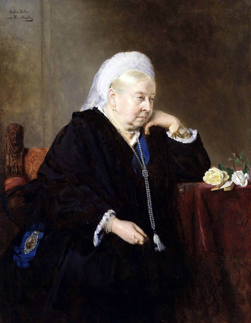Queen Victoria Painting Heinrich Von Angeli Canvas Art Fine Art Print
