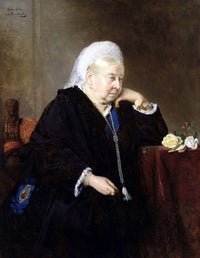 Queen Victoria Painting Heinrich Von Angeli Canvas Art Fine Art Print