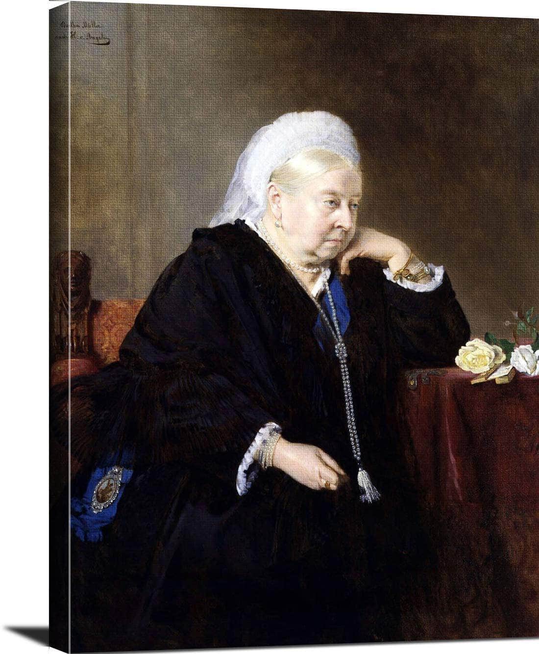 Queen Victoria Painting Heinrich Von Angeli Canvas Art Fine Art Print