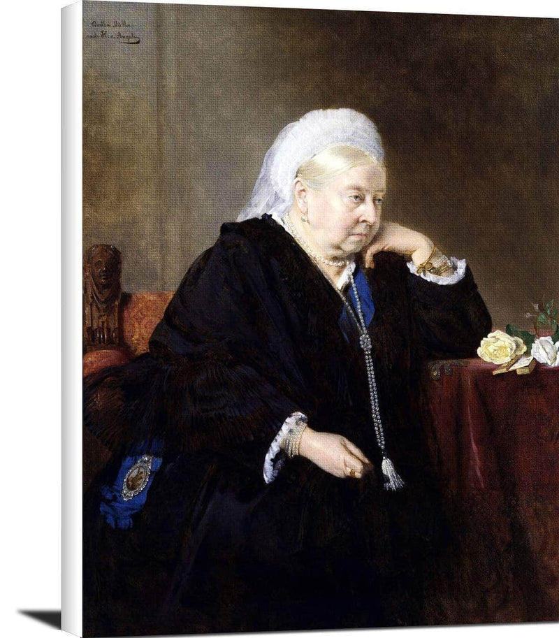 Queen Victoria Painting Heinrich Von Angeli Canvas Art Fine Art Print