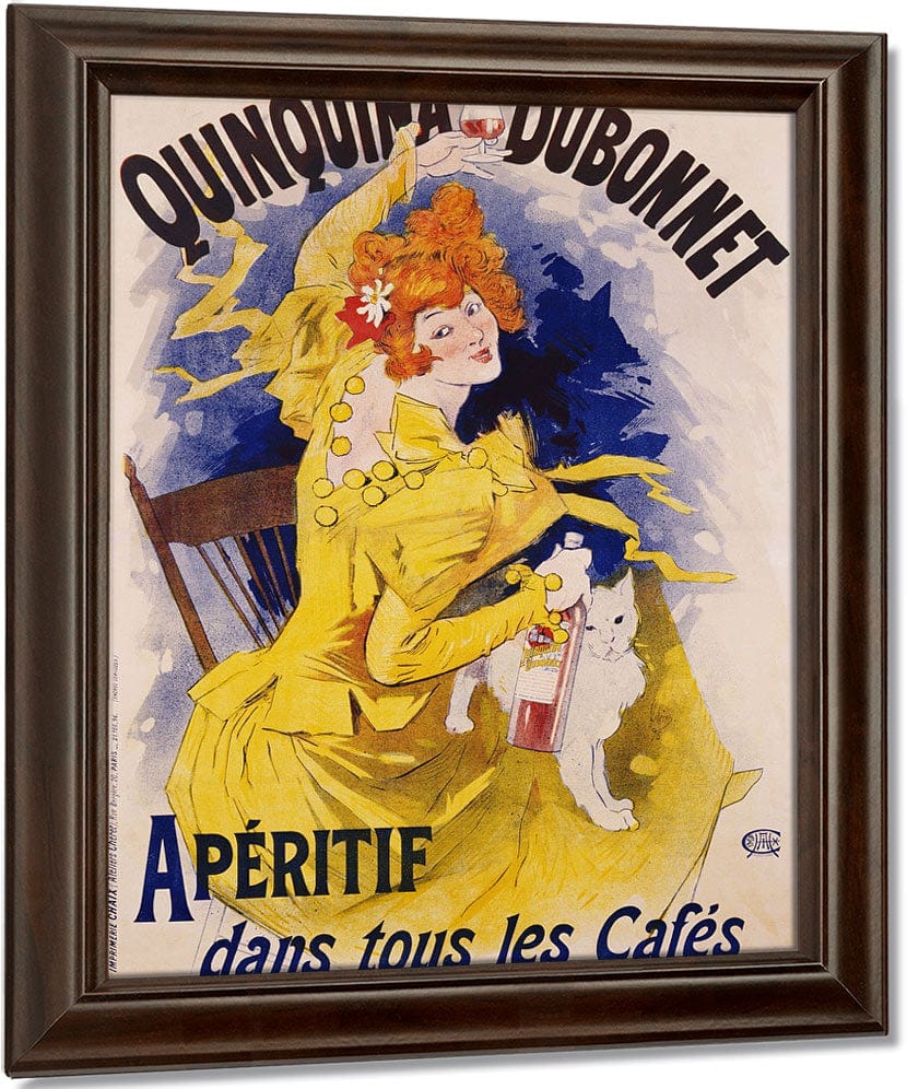 Quinquina Dubonnet Poster 1 By Jules Cheret Fine Art Print