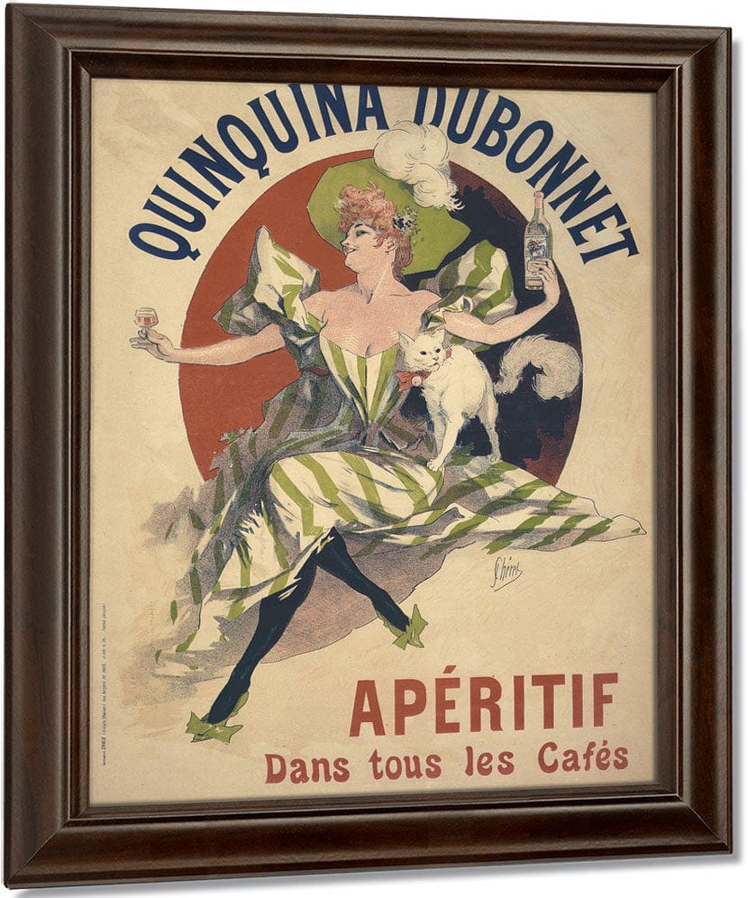Quinquina Dubonnet Poster By Jules Cheret Fine Art Print