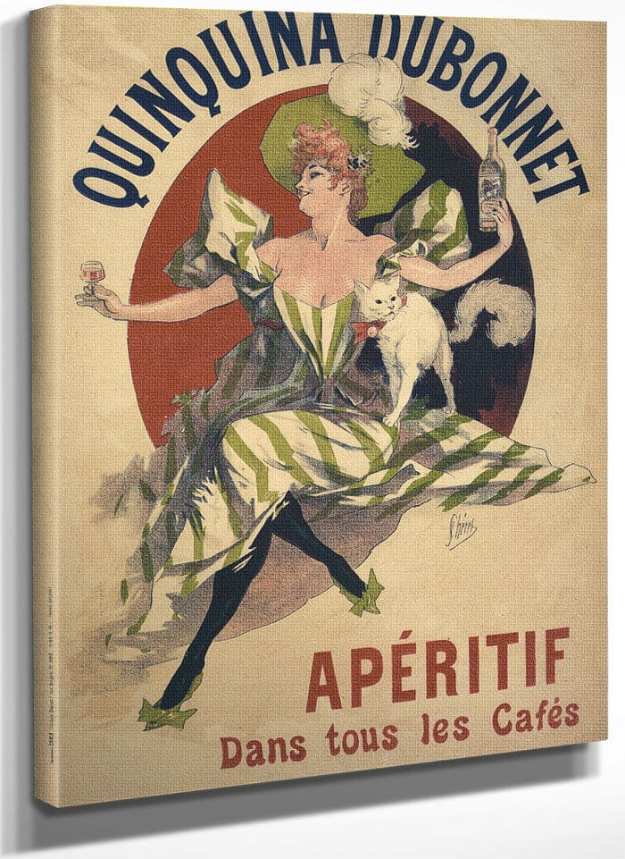Quinquina Dubonnet Poster By Jules Cheret Fine Art Print