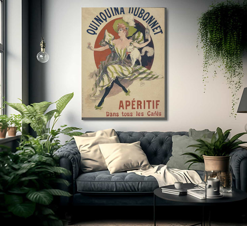 Quinquina Dubonnet Poster By Jules Cheret Fine Art Print