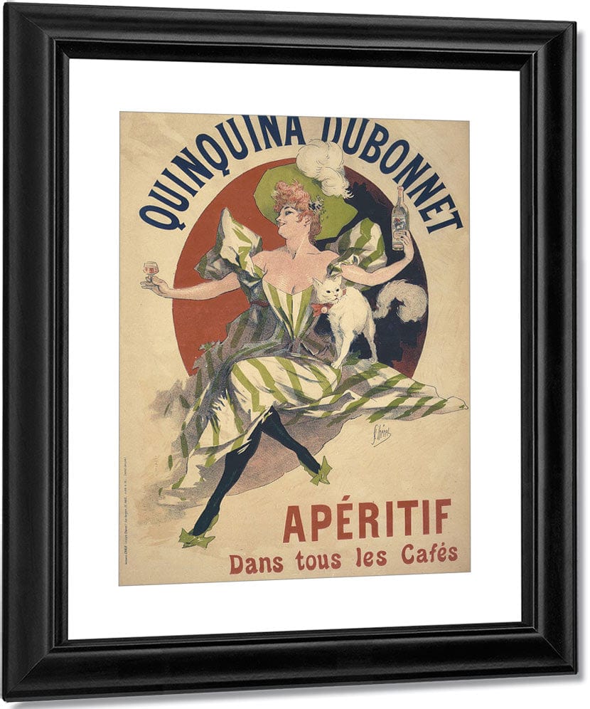 Quinquina Dubonnet Poster By Jules Cheret Fine Art Print