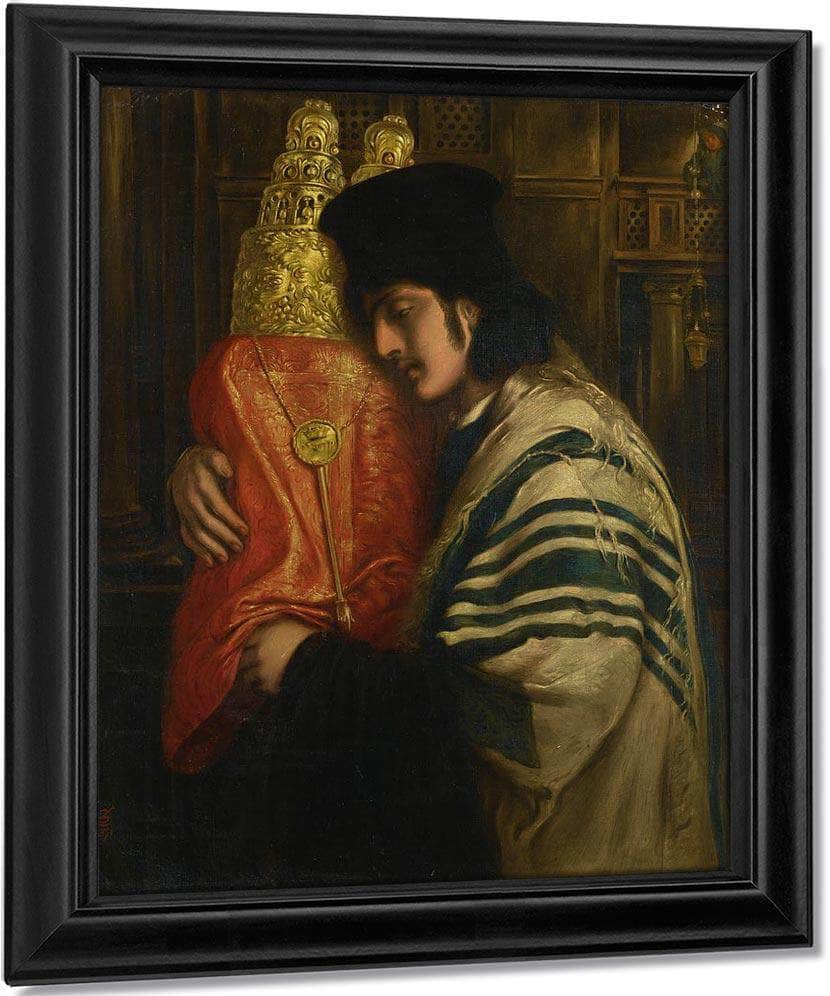 Rabbi Carrying The Law 1871 By Simeon Solomon Fine Art Print