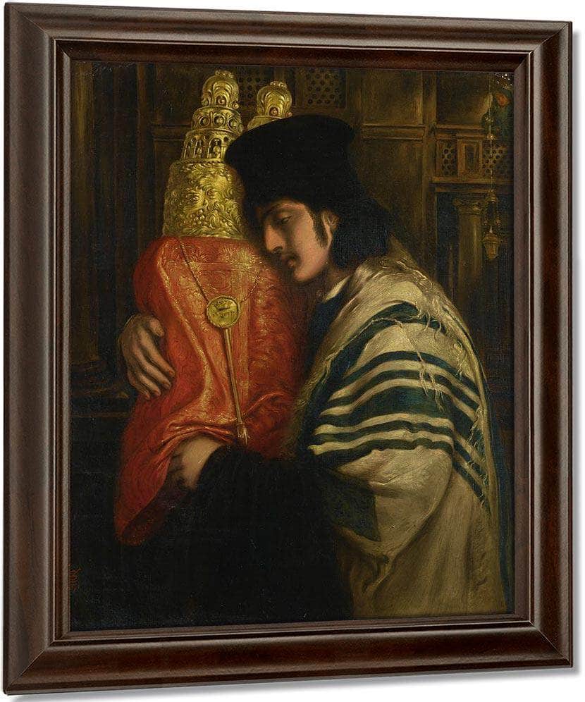 Rabbi Carrying The Law 1871 By Simeon Solomon Fine Art Print
