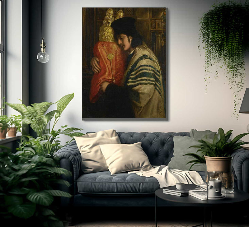 Rabbi Carrying The Law 1871 By Simeon Solomon Fine Art Print