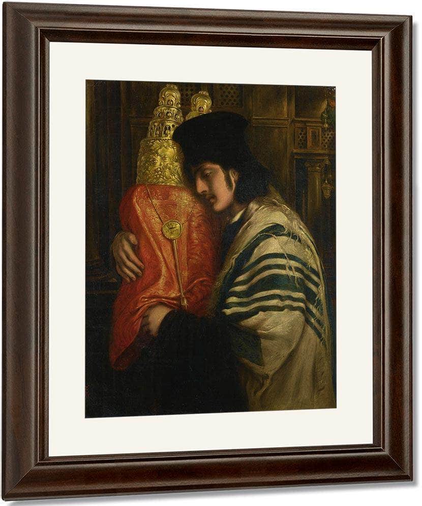 Rabbi Carrying The Law 1871 By Simeon Solomon Fine Art Print