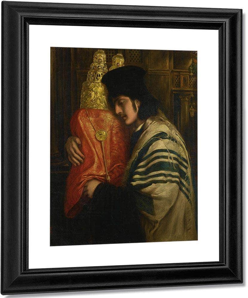 Rabbi Carrying The Law 1871 By Simeon Solomon Fine Art Print
