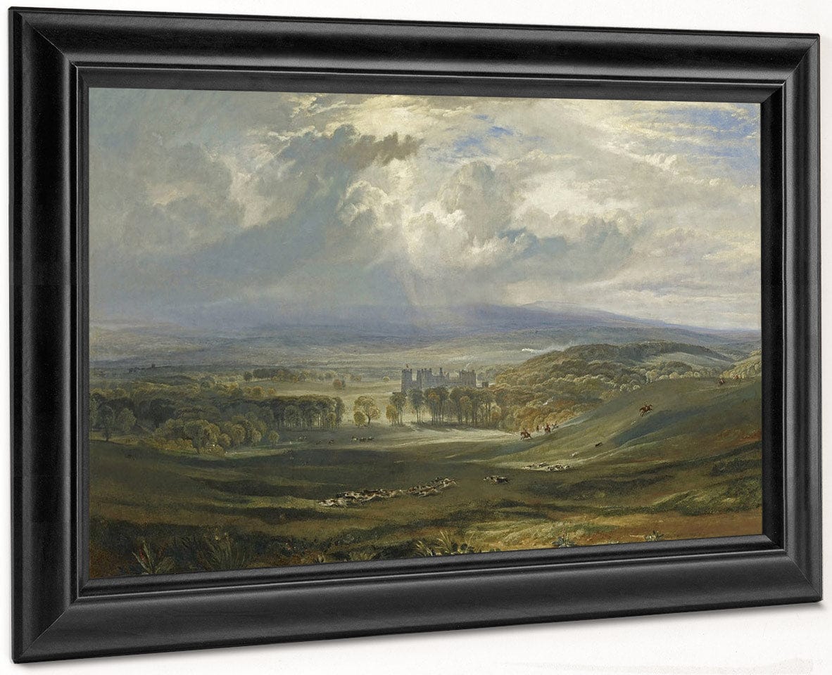 Raby Castle The Seat Of The Earl Of Darlington 1817 By Joseph Mallord William Turner Fine Art Print