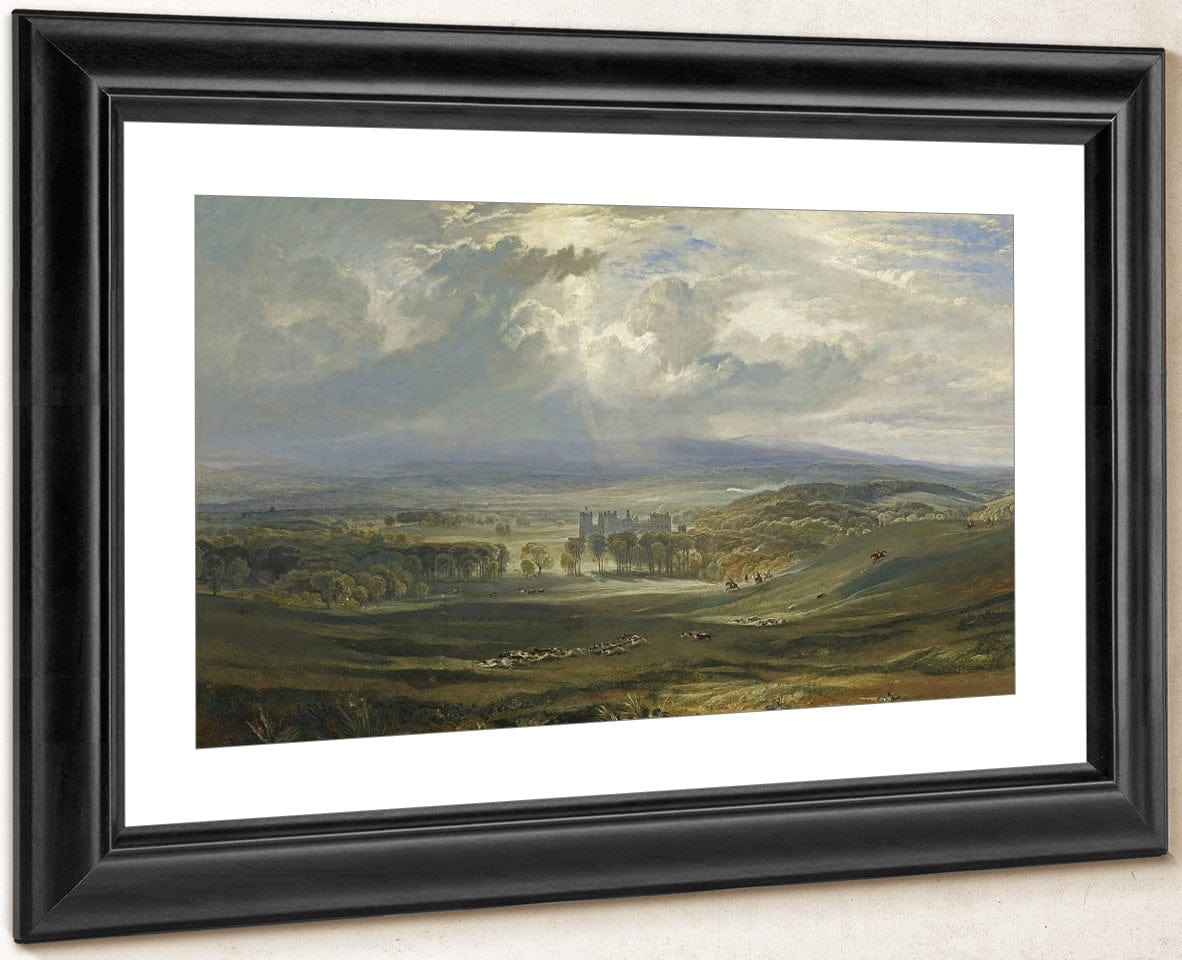 Raby Castle The Seat Of The Earl Of Darlington 1817 By Joseph Mallord William Turner Fine Art Print