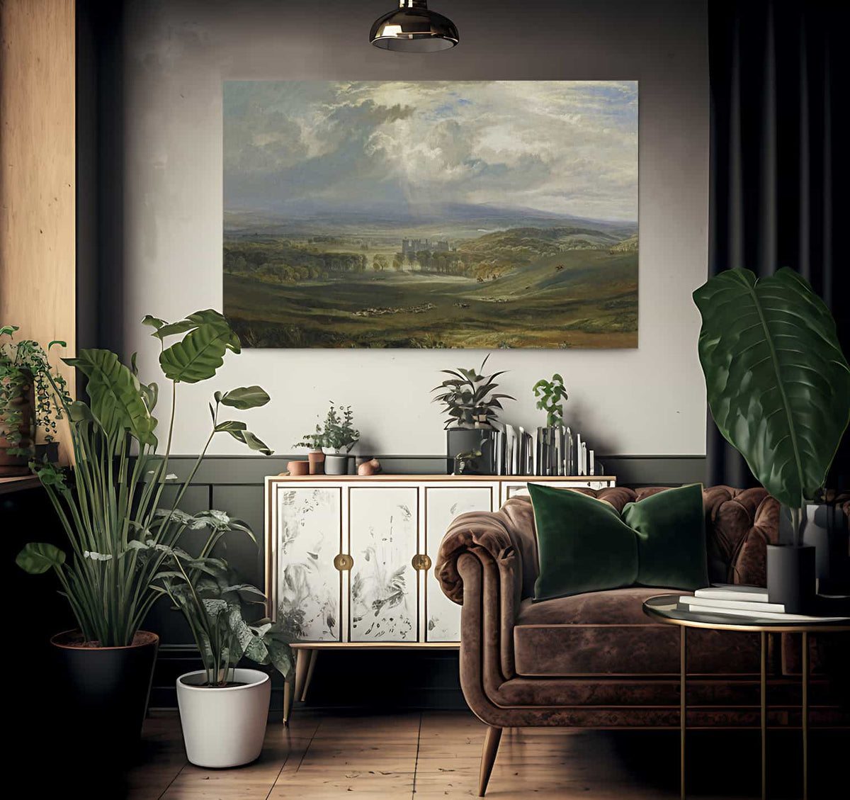 Raby Castle The Seat Of The Earl Of Darlington 1817 By Joseph Mallord William Turner Fine Art Print