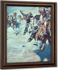 Racing For Dinner By NC Wyeth Fine Art Print