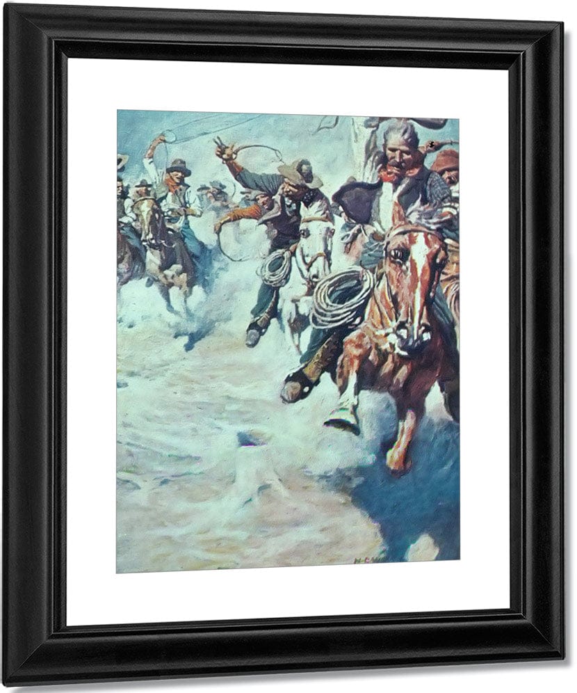 Racing For Dinner By NC Wyeth Fine Art Print