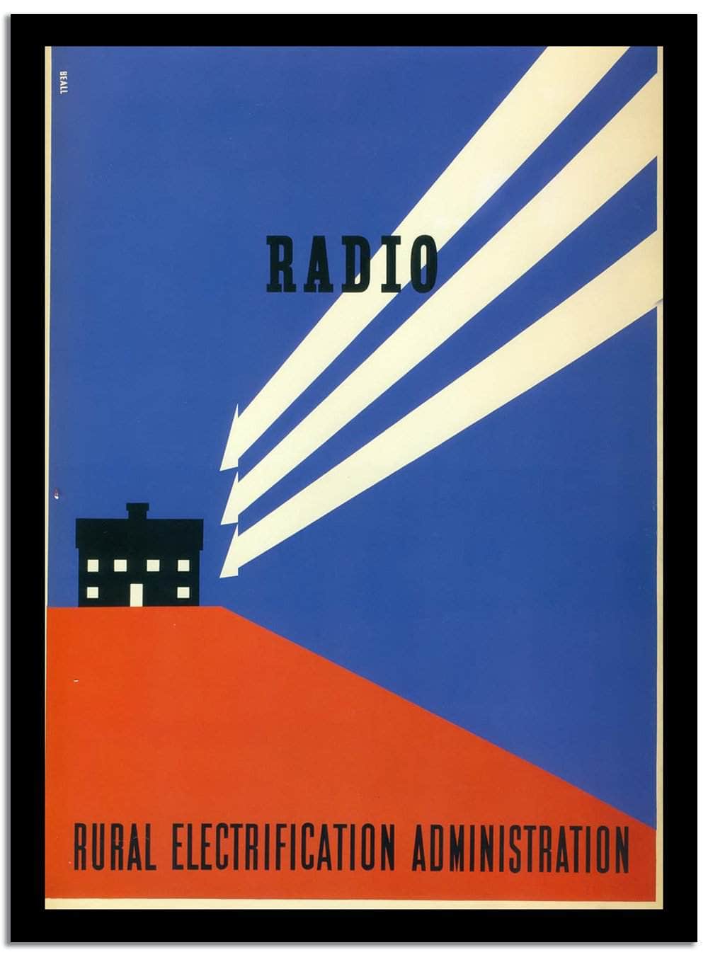Radio  Vintage Poster Fine Art Print
