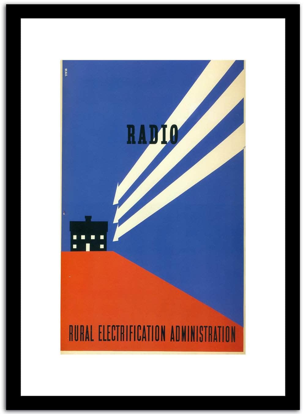 Radio  Vintage Poster Fine Art Print