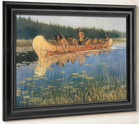 Radisson And Groseilliers Aka Exploring The Lakes By Frederic Remington Fine Art Print
