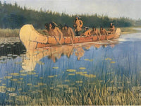 Radisson And Groseilliers Aka Exploring The Lakes By Frederic Remington Fine Art Print