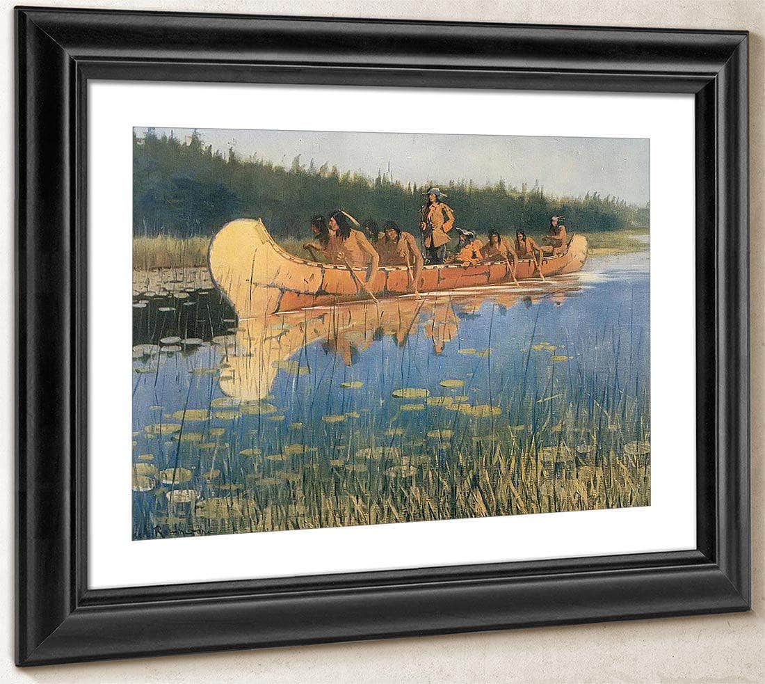 Radisson And Groseilliers Aka Exploring The Lakes By Frederic Remington Fine Art Print