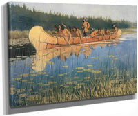 Radisson And Groseilliers Aka Exploring The Lakes By Frederic Remington Fine Art Print