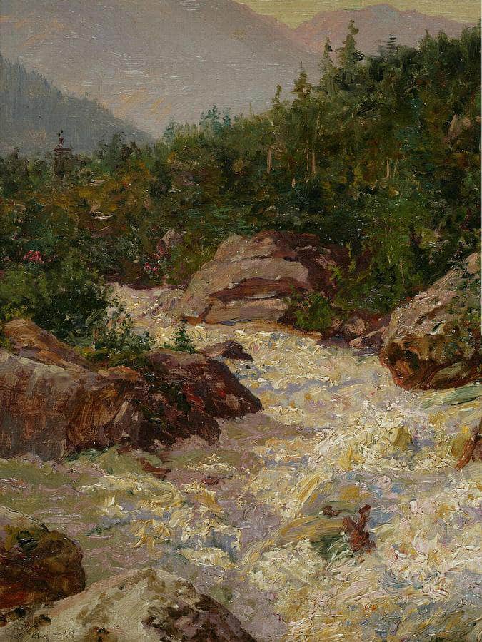 Raging Torrent By Walter Launt Palmer Fine Art Print