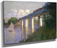 Railroad Bridge Argenteuil By Monet Claude Fine Art Print