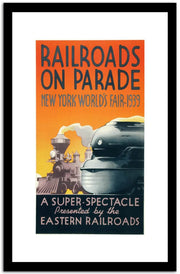 Railroads On Parade  Vintage Poster Fine Art Print