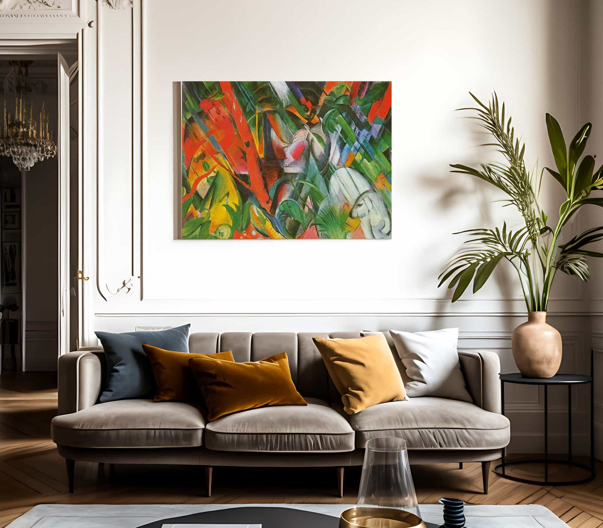 Rain By Franz Marc Fine Art Print