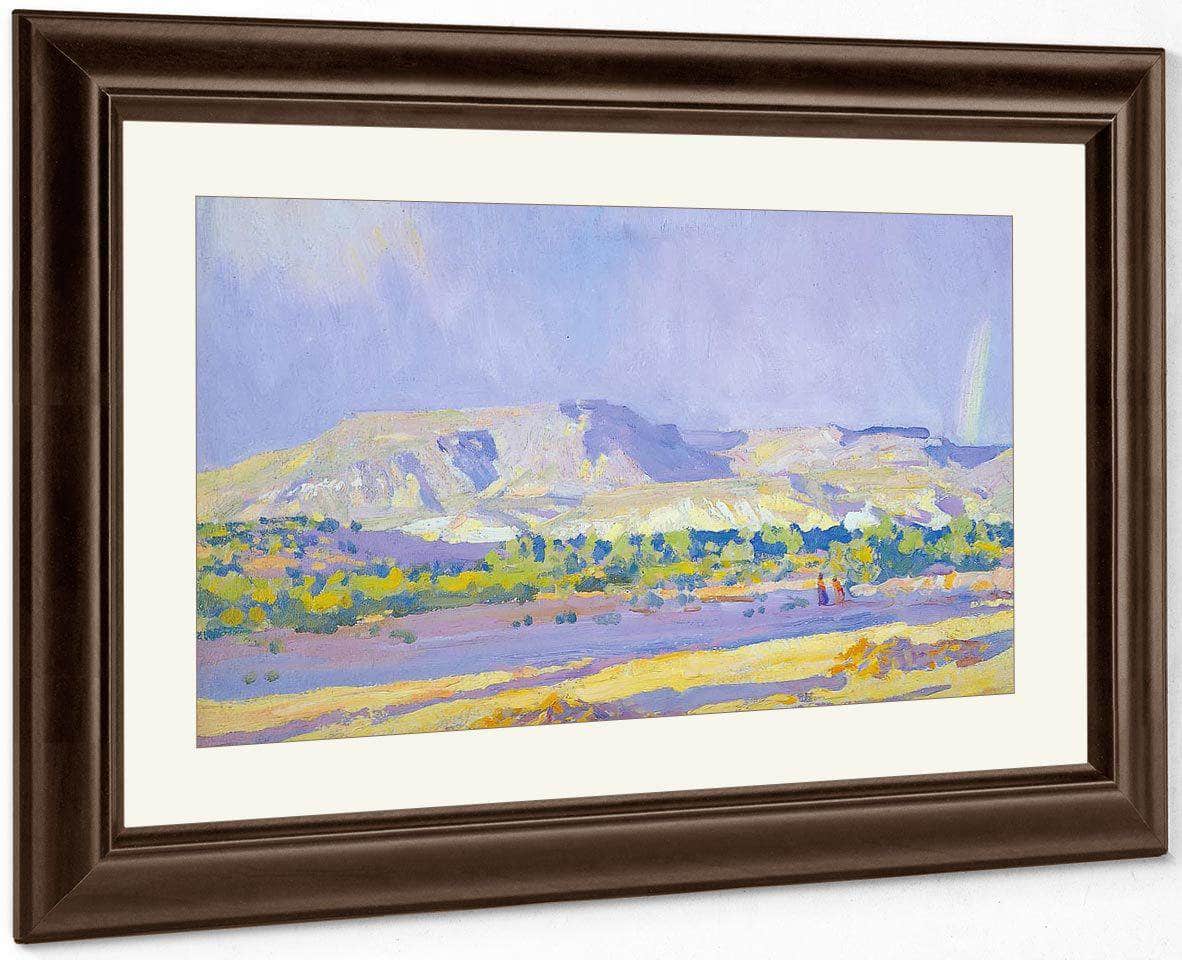 Rain On Talkali Mesa By Maynard Dixon Fine Art Print