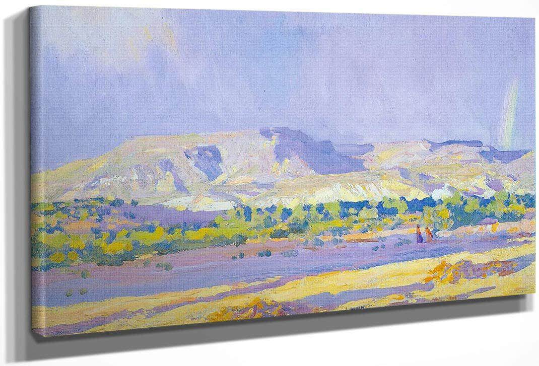 Rain On Talkali Mesa By Maynard Dixon Fine Art Print
