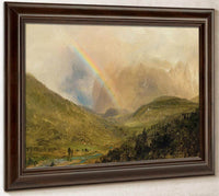 Rainbox Near Berchtesgaden Germany By Frederic Edwin Church Fine Art Print