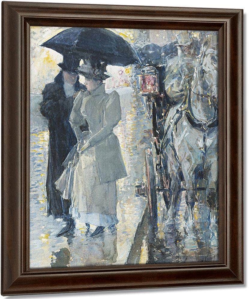 Rainy Day, New York By Childe Hassam Fine Art Print