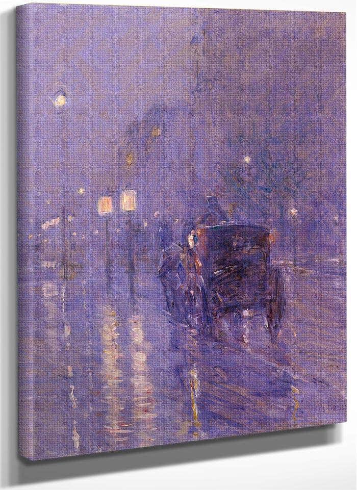 Rainy Midnight By Childe Hassam Fine Art Print