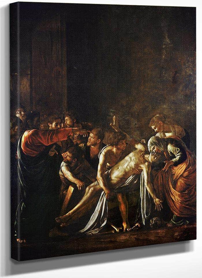 Raising Of Lazarus 1609 By Caravaggio Fine Art Print