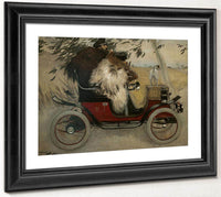 Ramon Casas I Pere Romeu En Un Automobil. Barcelona By Ramon Casas Fine Art Print
