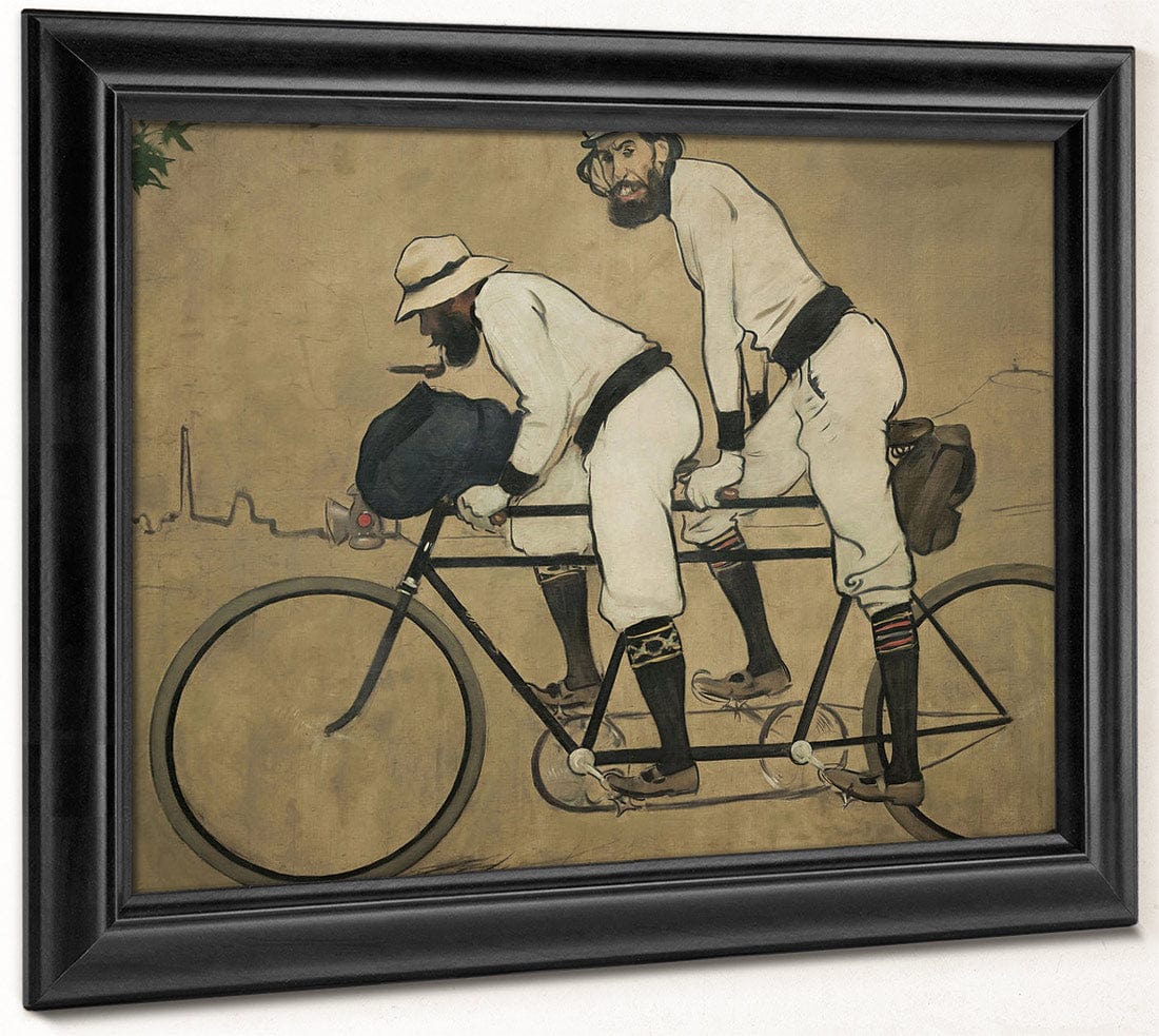 Ramon Casas I Pere Romeu En Un Tandem. Barcelona By Ramon Casas Fine Art Print