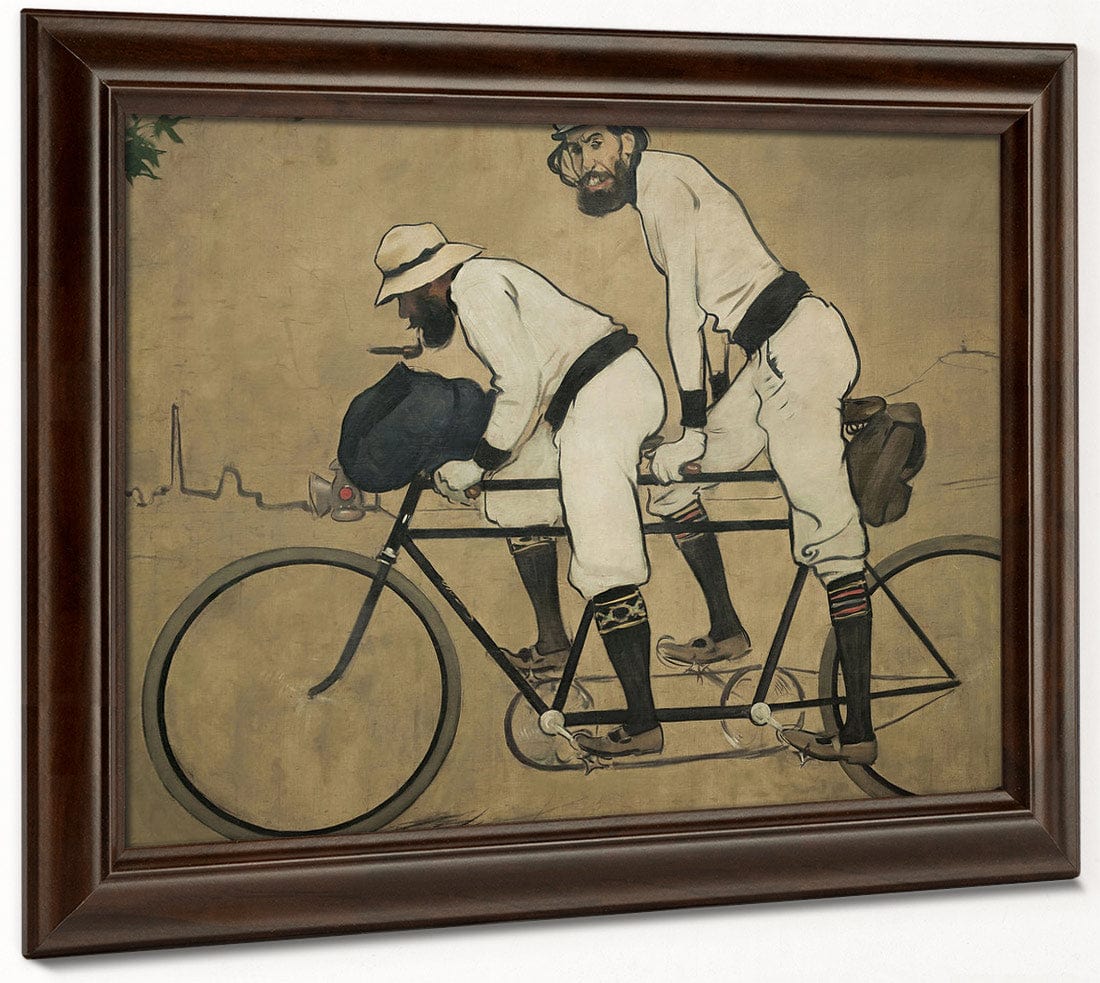 Ramon Casas I Pere Romeu En Un Tandem. Barcelona By Ramon Casas Fine Art Print