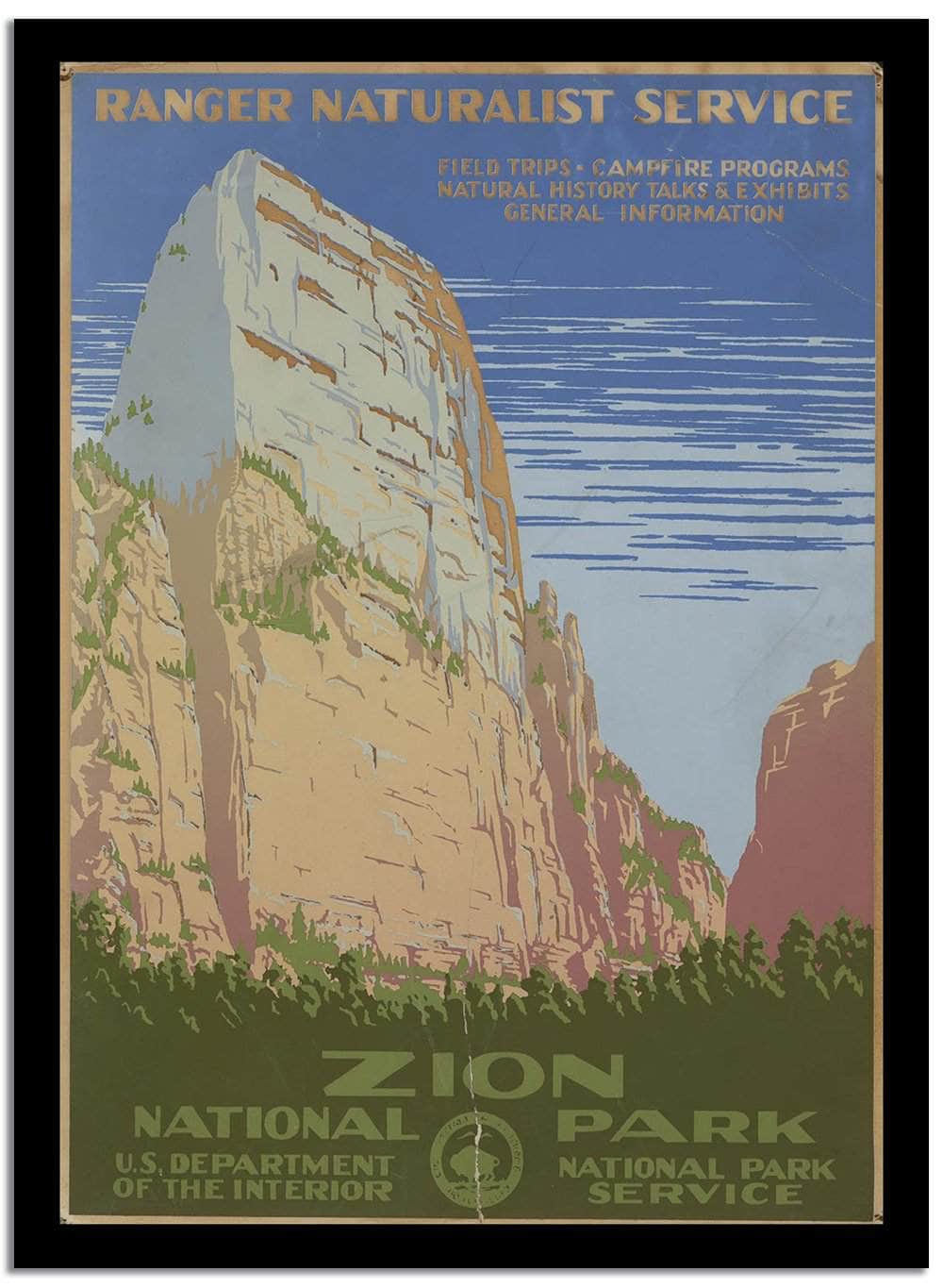 Ranger Naturalist Service  Vintage Poster Fine Art Print