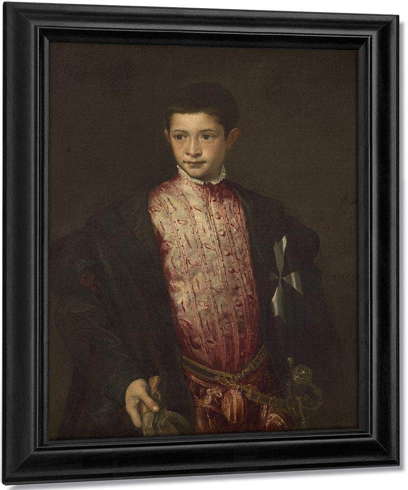 Ranuccio Farnese By Titian Fine Art Print