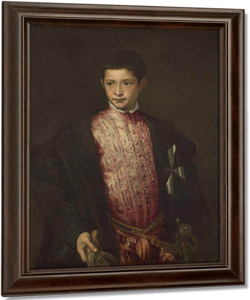 Ranuccio Farnese By Titian Fine Art Print