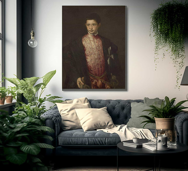 Ranuccio Farnese By Titian Fine Art Print