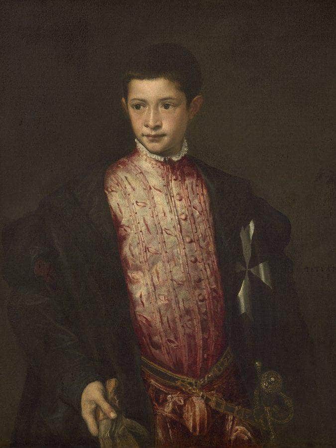 Ranuccio Farnese By Titian Fine Art Print