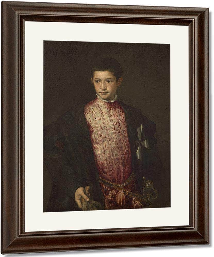 Ranuccio Farnese By Titian Fine Art Print