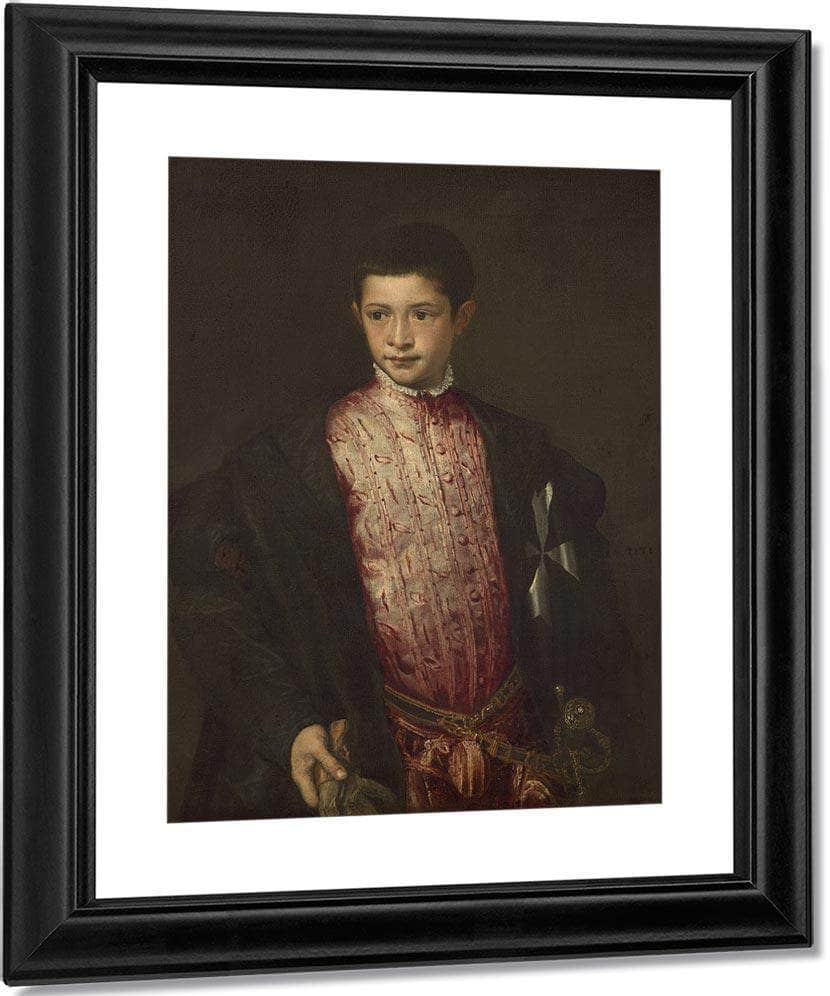 Ranuccio Farnese By Titian Fine Art Print