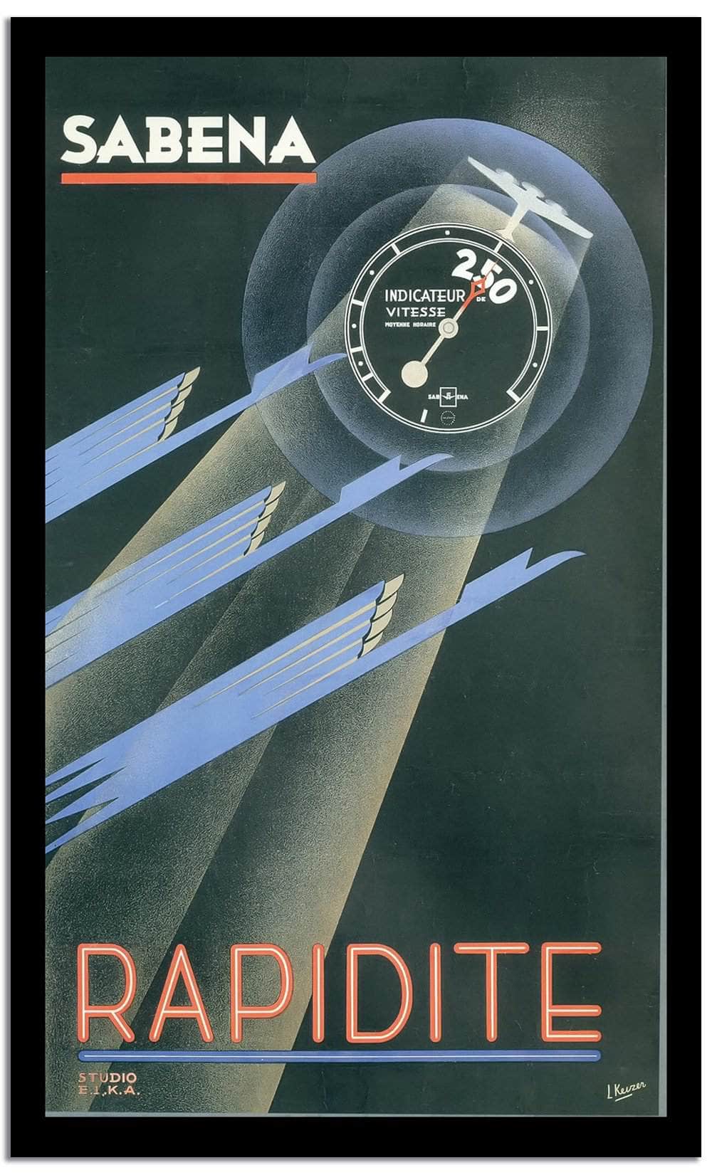 Rapidite  Vintage Poster Fine Art Print