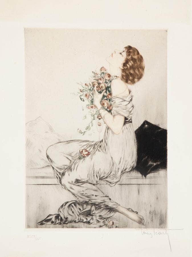 Rapture Circa 1913 By Louis Icart Fine Art Print