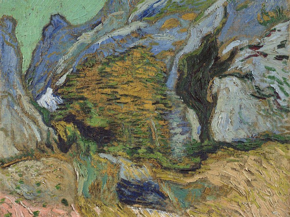 Ravine With A Small Stream By Vincent Van Gogh Fine Art Print