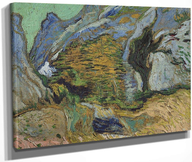 Ravine With A Small Stream By Vincent Van Gogh Fine Art Print